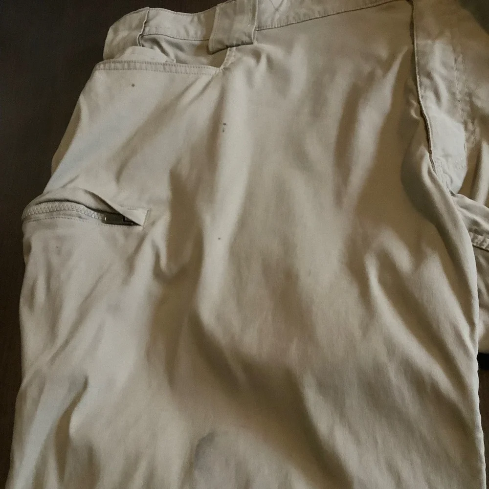 Duluth Trading Co Dry On The Fly Relaxed Fit Cargo Pants Mens 46x30 Khaki Tan